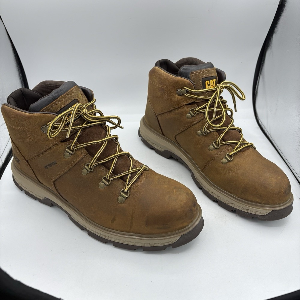 Caterpillar Boots Mens 14 Exposition Hiker Waterproof Work Safety Alloy Hard Toe